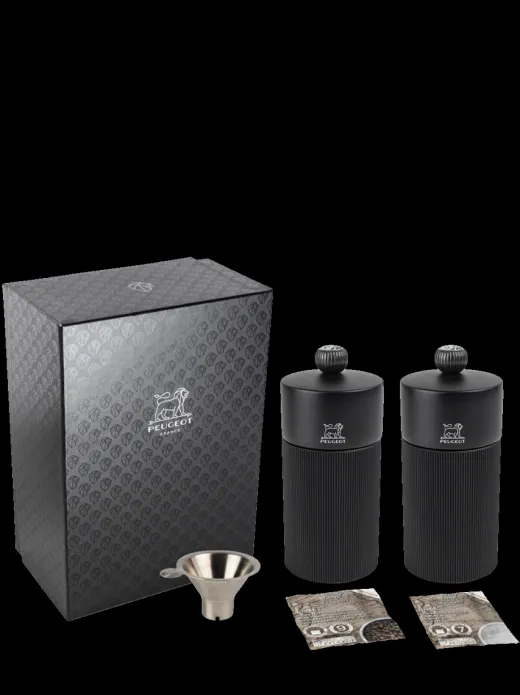 Peugeot Saveurs Line Matt Black Gift Set Bundle^ Salzmühlen|Pfeffermühlen