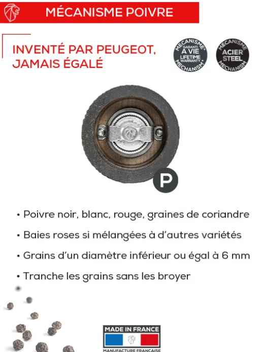 Peugeot Saveurs Paris Nature Black^ Geschenke Unter 50€|Pfeffermühlen