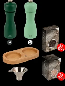 Peugeot Saveurs Tahiti Water Pack with tray^ Mühlensets|Salzmühlen